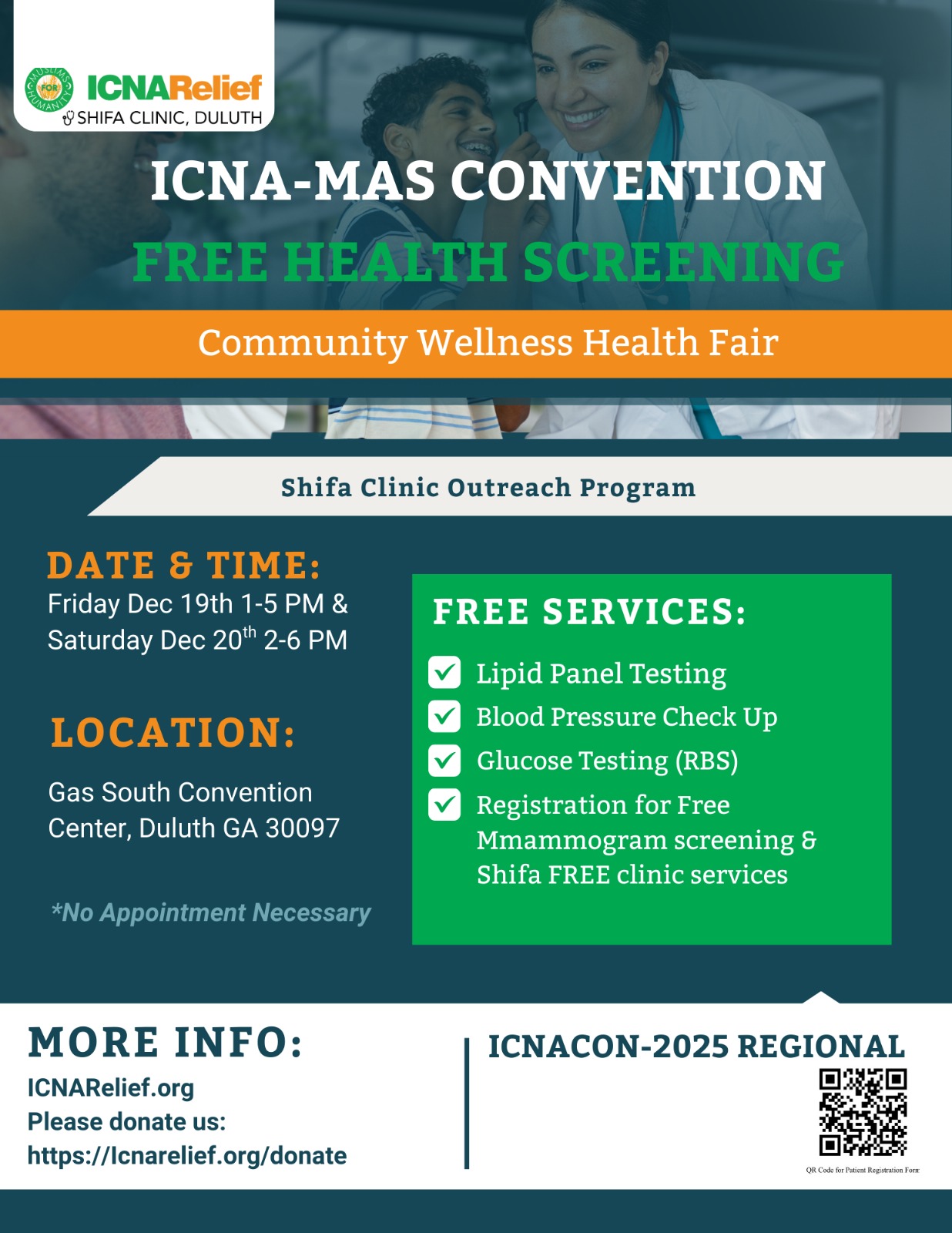 ICNA Convention Free Health Screening